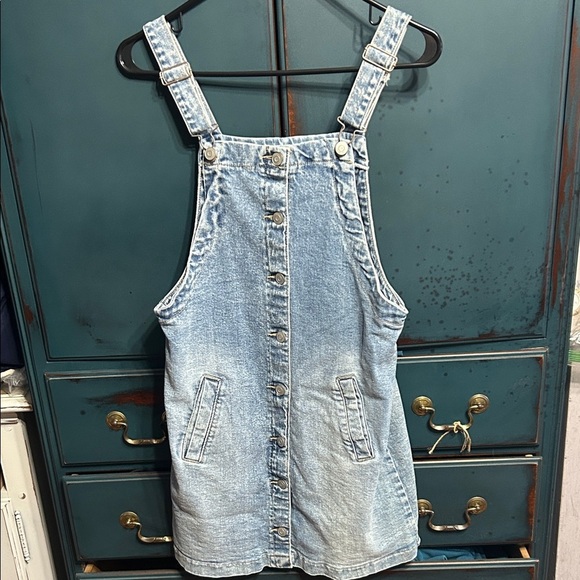 Celebrity Pink Dresses & Skirts - Denim Overall Dress xs